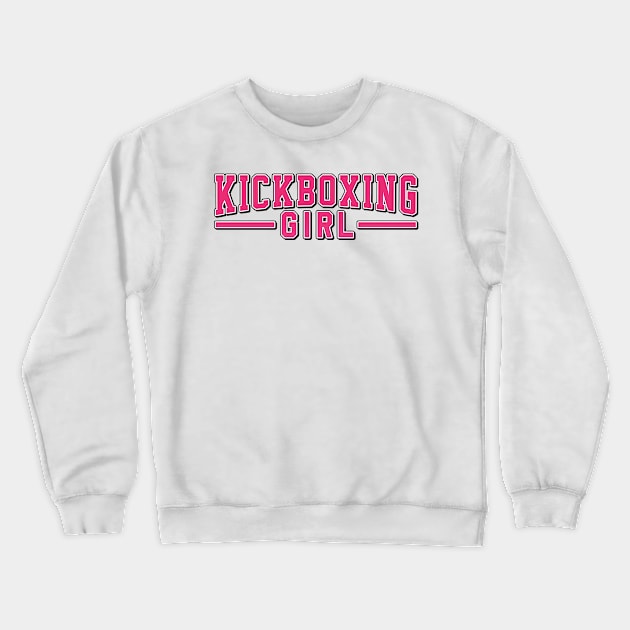 Kickboxing girl. Perfect present for mother dad friend him or her Crewneck Sweatshirt by SerenityByAlex